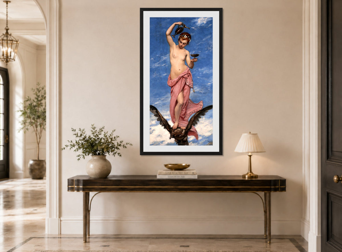 Carolus-Duran Print, Hebe (1874) — hallway