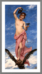 Carolus-Duran Print, Hebe (1874) — light grey frame