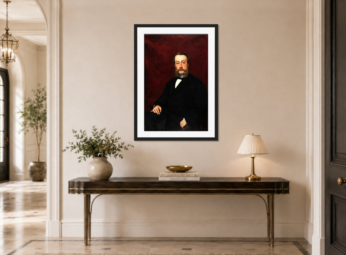 Carolus-Duran Print, Henri Alexandre Louis Pommery (1877) — hallway