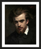 Carolus-Duran Print, Henri Fantin-Latour (1861) — black frame