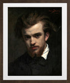 Carolus-Duran Print, Henri Fantin-Latour (1861) — brown frame