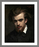 Carolus-Duran Print, Henri Fantin-Latour (1861) — light grey frame
