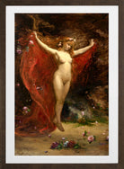 Carolus-Duran Print, La Vision (The Vision) (1883) — brown frame