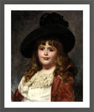 Carolus-Duran Print, Laura at Seven (1887) — dark grey frame
