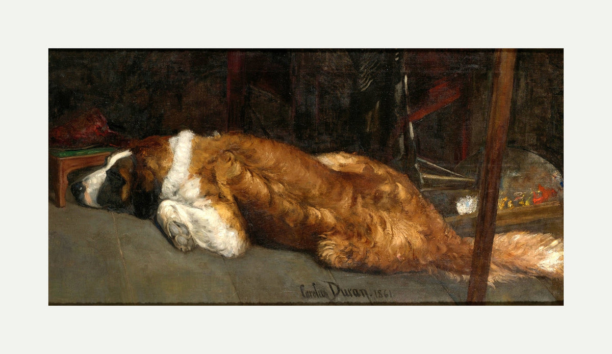 Carolus-Duran Print, Le Chien (The Dog) (1861) — rolled canvas