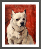 Carolus-Duran Print, Le Chien Chinois (The Chinese Dog) (1884) — dark grey frame