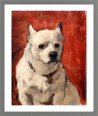 Carolus-Duran Print, Le Chien Chinois (The Chinese Dog) (1884) — light grey frame
