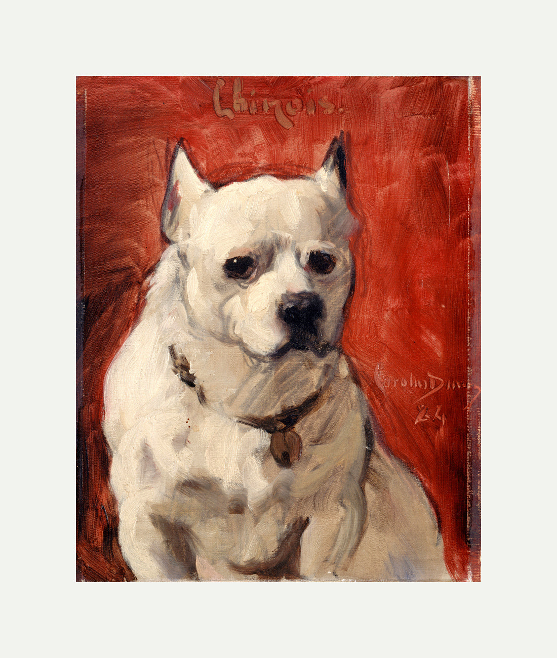 Carolus-Duran Print, Le Chien Chinois (The Chinese Dog) (1884) — rolled canvas
