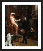 Carolus-Duran Print, Manette Salomon (1883) — black frame
