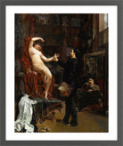 Carolus-Duran Print, Manette Salomon (1883) — dark grey frame