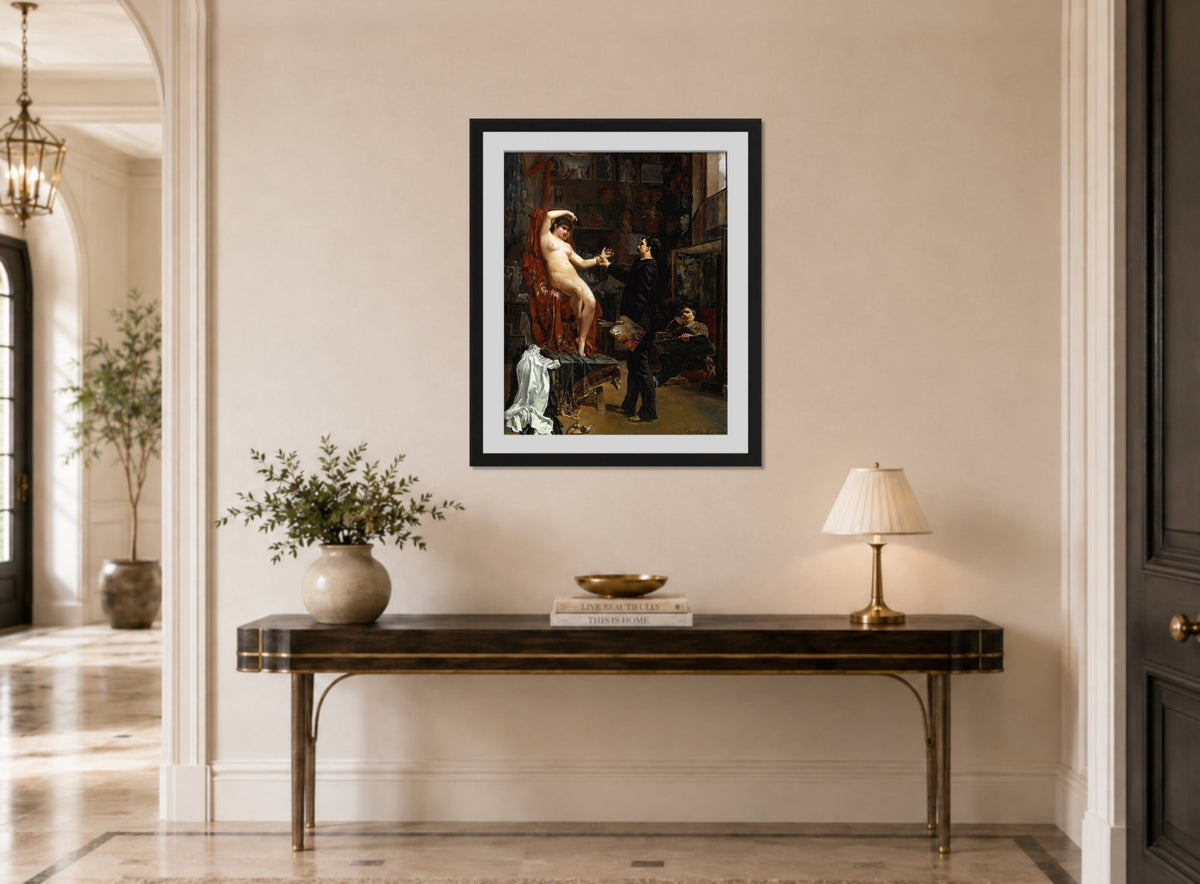 Carolus-Duran Print, Manette Salomon (1883) — hallway