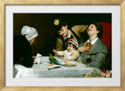 Carolus-Duran Print, Merrymakers (1870) — gold frame