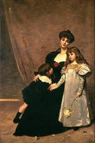 Carolus-Duran Print, Mother and Children (Madame Feydeau and Her Children) (1897) — unframed
