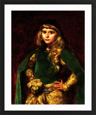 Carolus-Duran Print, Natalie at Ten (1887) — black frame