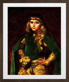 Carolus-Duran Print, Natalie at Ten (1887) — brown frame