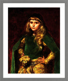 Carolus-Duran Print, Natalie at Ten (1887) — light grey frame