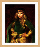 Carolus-Duran Print, Natalie at Ten (1887) — oak frame