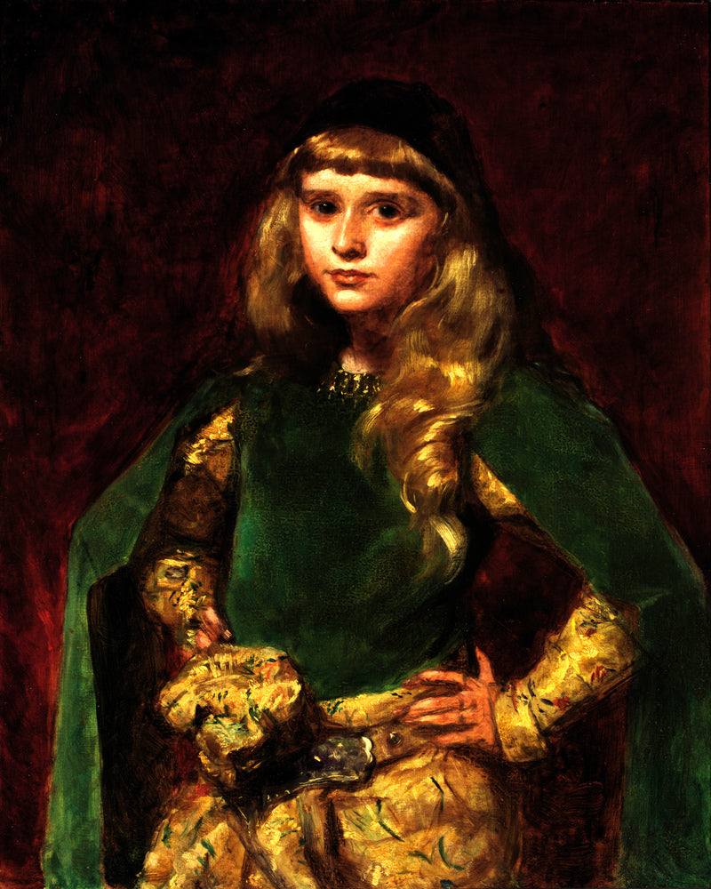 Carolus-Duran Print, Natalie at Ten (1887) — unframed