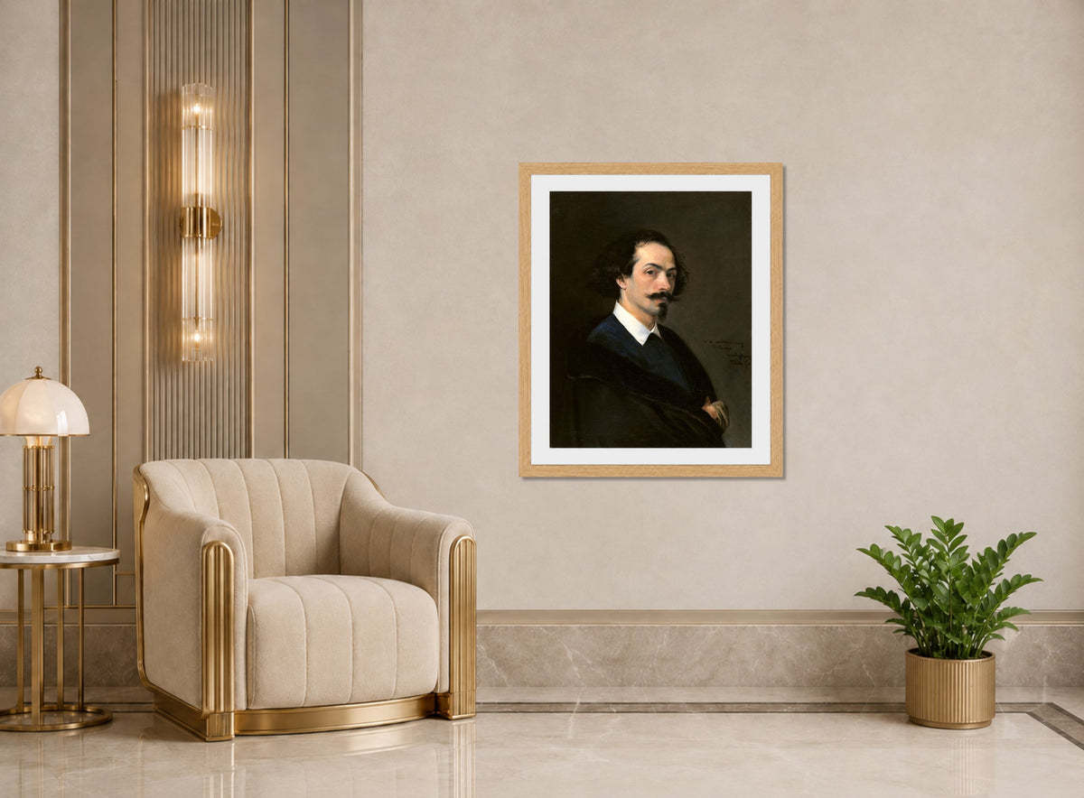 Carolus-Duran Print, Painter Matías Moreno (1867) — art deco roomset