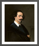 Carolus-Duran Print, Painter Matías Moreno (1867) — dark grey frame