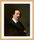 Carolus-Duran Print, Painter Matías Moreno (1867) — oak frame