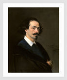 Carolus-Duran Print, Painter Matías Moreno (1867) — white frame