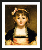 Carolus-Duran Print, Portrait of a Young Girl (1870) — black frame