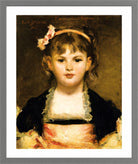 Carolus-Duran Print, Portrait of a Young Girl (1870) — light grey frame