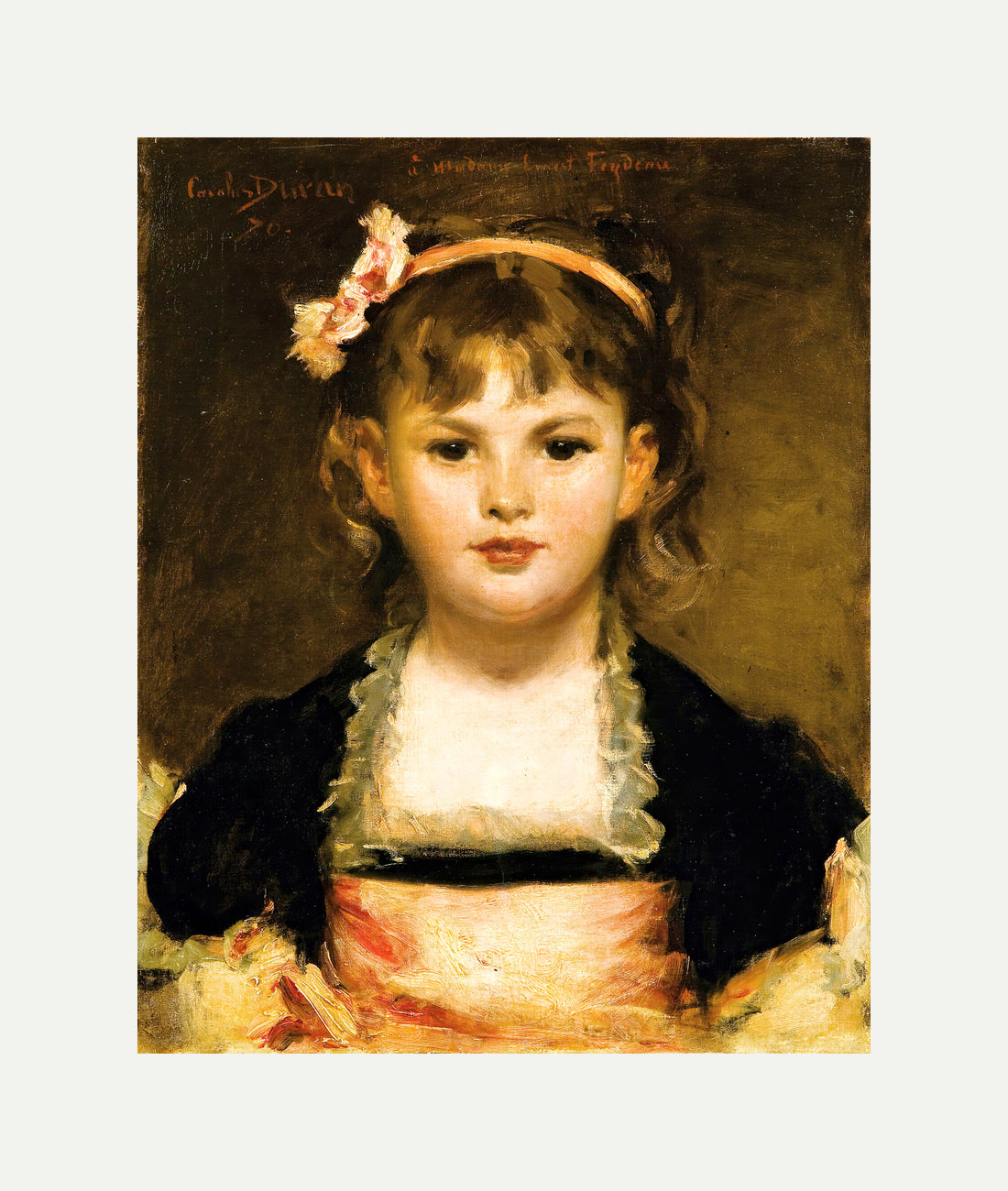 Carolus-Duran Print, Portrait of a Young Girl (1870) — rolled canvas