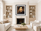 Carolus-Duran Print, Portrait of Alexandre Falguière (1870) — living room roomset