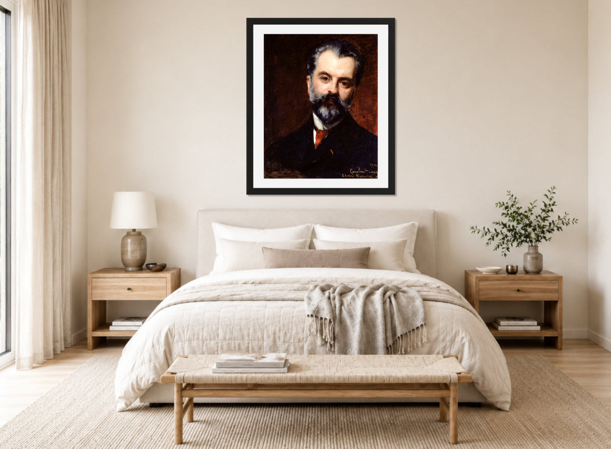 Carolus-Duran Print, Portrait of Arsène Alexandre (1902) — bedroom