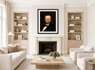 Carolus-Duran Print, Portrait of Jean-François Berthelier (1877) — living room roomset