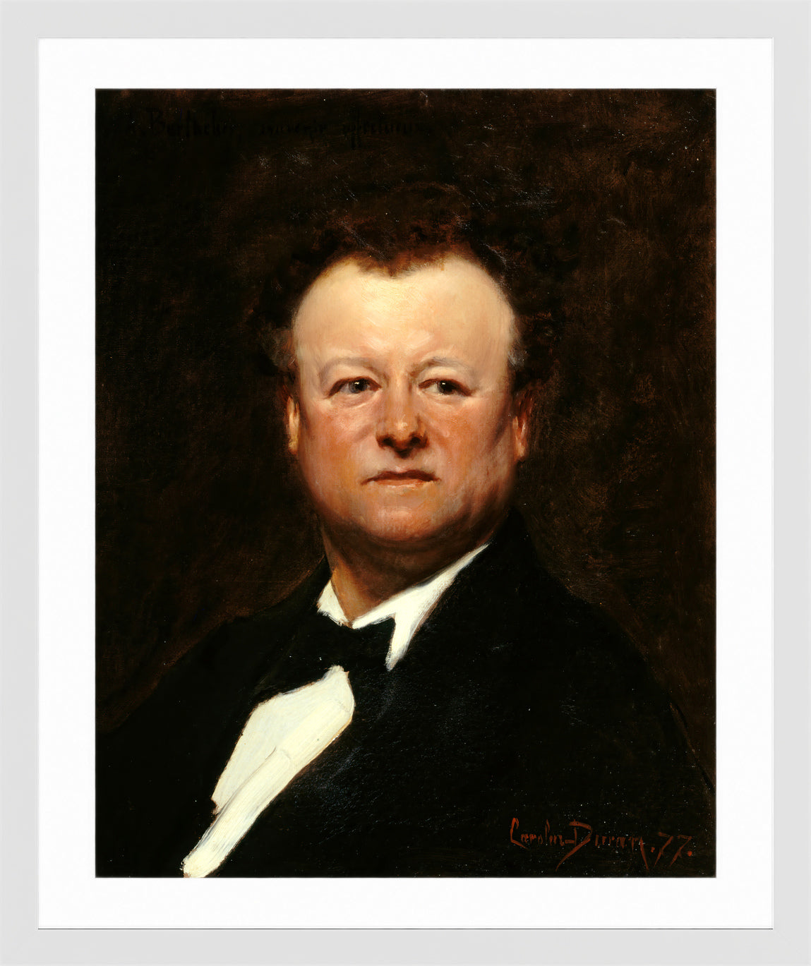 Carolus-Duran Print, Portrait of Jean-François Berthelier (1877) — white frame
