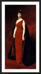Carolus-Duran Print, Portrait of Madame Edgar Stern (1889) — black frame