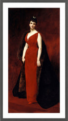Carolus-Duran Print, Portrait of Madame Edgar Stern (1889) — dark grey frame