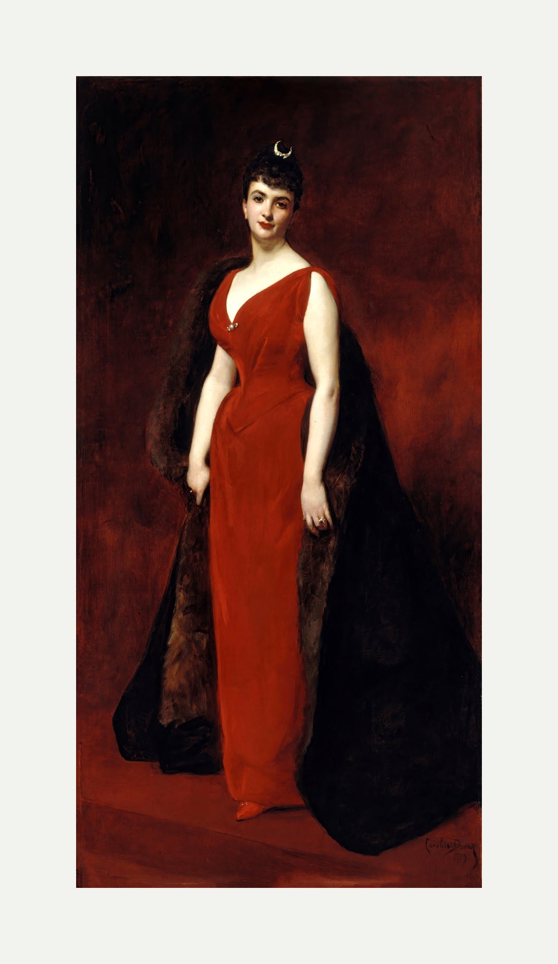 Carolus-Duran Print, Portrait of Madame Edgar Stern (1889) — rolled canvas
