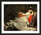 Carolus-Duran Print, Portrait of Mademoiselle de Lancey (1876) — black frame