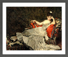 Carolus-Duran Print, Portrait of Mademoiselle de Lancey (1876) — dark grey frame