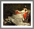 Carolus-Duran Print, Portrait of Mademoiselle de Lancey (1876) — light grey frame