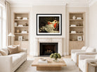 Carolus-Duran Print, Portrait of Mademoiselle de Lancey (1876) — living room roomset
