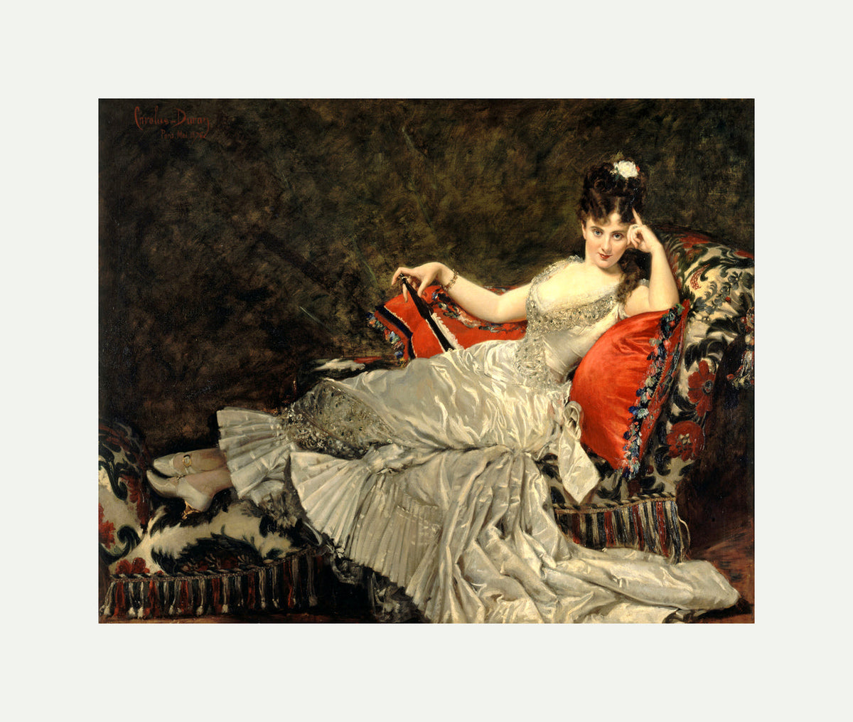 Carolus-Duran Print, Portrait of Mademoiselle de Lancey (1876) — rolled canvas