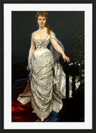 Carolus-Duran Print, Portrait of Mademoiselle X, Marquise Anforti (1875) — black frame