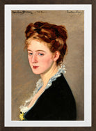 Carolus-Duran Print, Portrait of Mademoiselle Faure (1873) — brown frame