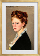 Carolus-Duran Print, Portrait of Mademoiselle Faure (1873) — gold frame
