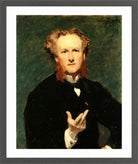 Carolus-Duran Print, Portrait of Étienne Haro (1873) — dark grey frame