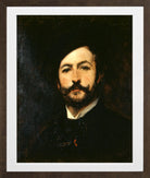 Carolus-Duran Print, Portrait of Baron Antoine d’Ezpeleta (1882) — brown frame