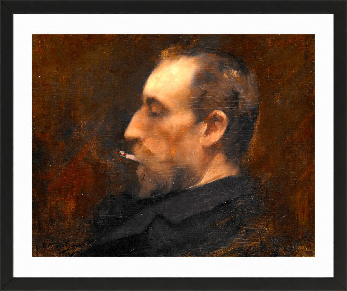 Carolus-Duran Print, Portrait of a Man (1871) — black frame