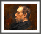 Carolus-Duran Print, Portrait of a Man (1871) — dark grey frame