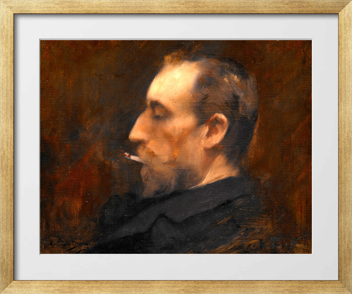 Carolus-Duran Print, Portrait of a Man (1871) — gold frame