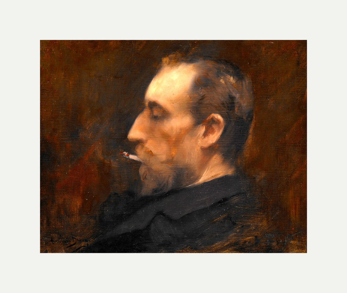 Carolus-Duran Print, Portrait of a Man (1871) — rolled canvas